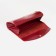 Women's wallet, 3 departments on the button, the color is red
