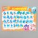 Modeling rug, A4 format "Learn the alphabet", Smeshariki