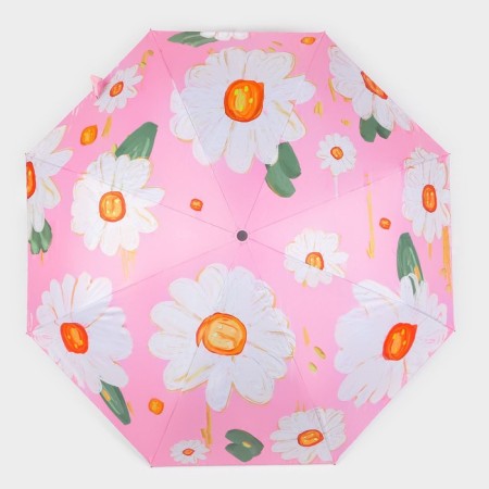 Automatic "Flowers" umbrella, eponge, 4 addition, 8 knitting needles, r = 49 cm, color mix-6