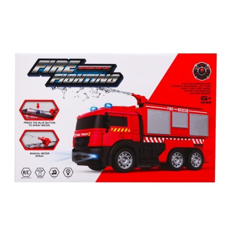 Robot radio -controlled "fire machine", transforms, light and sound effects-11