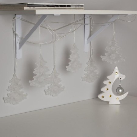 Garland "thread" 2 m with nozzles "Fir -tree Matovoy", IP20, transparent thread, 30 LED, glow of multi (RG/RB), blinking, 220 V-1
