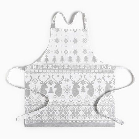 Apron "Christmas Christmas trees" 60x65 cm, 100% cotton, 164 g/m2-5