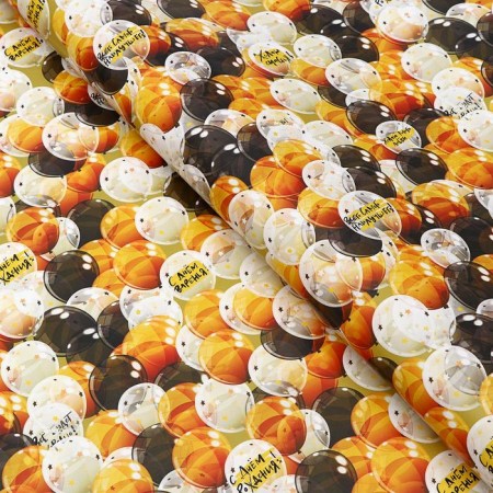 Glossy packaging paper "Balls", 70 x 100 cm-1