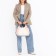 Women's bag-bag on lightning, white/pink color