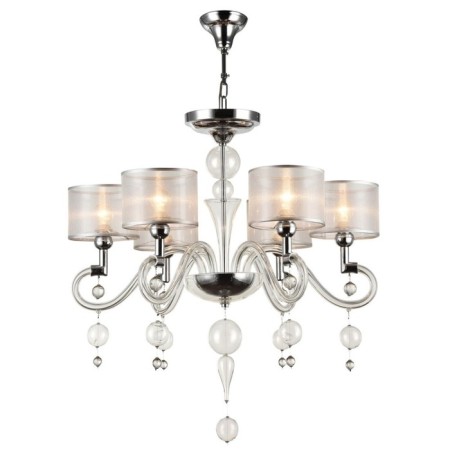 Chandelier Maytoni Mod603-06-N, 6HE14, 40W, 71x71x118.2 cm, chromium color