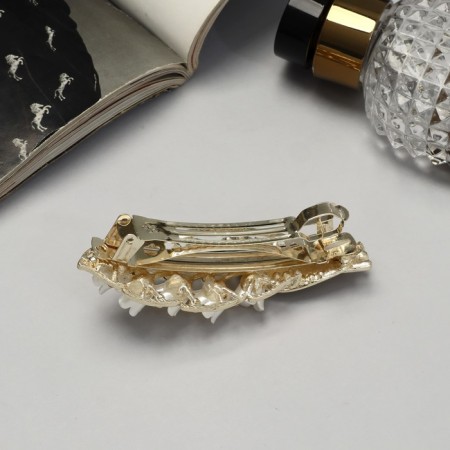 Hair hairpin "Lorelei" sheet, 8.5 cm-1
