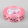 Satin tape "Hearts", 25 mm × 23 ± 1 m, light pink color No. 004