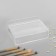 Box for storing little things, with a lid, 10 × 7 × 3.5, plexiglass, transparent color