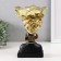 Souvenir Polystone stand "African with a golden flower on the head" 24x15x15.5 cm