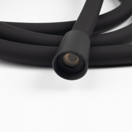 Shower hose Iddis Optima Home Oph20bli19, silicone, black matte color, 2 m-3