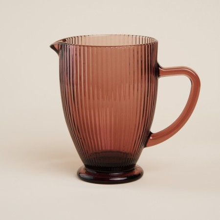 Glass jug Sl Home "Modern", 1.2 l, 19.5 × 13 × 18.5 cm, pink color
