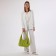 Lurch bag with lightning, 3 outer pockets, green color