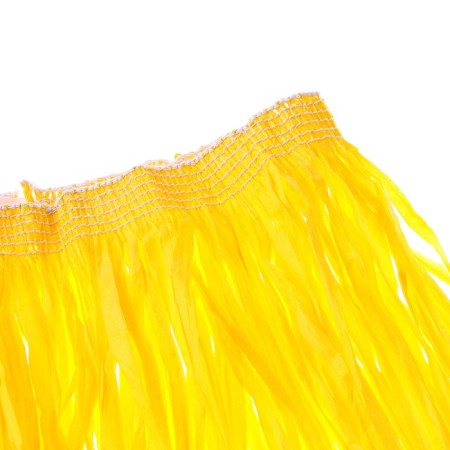 Hawaiian skirt, 80 cm, yellow color-2