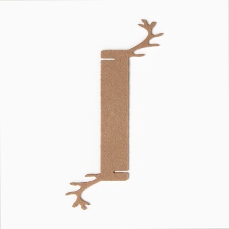 Decorative ring for napkins "Deer" ts.Bozh 15*5cm, 100%p/e felt-1
