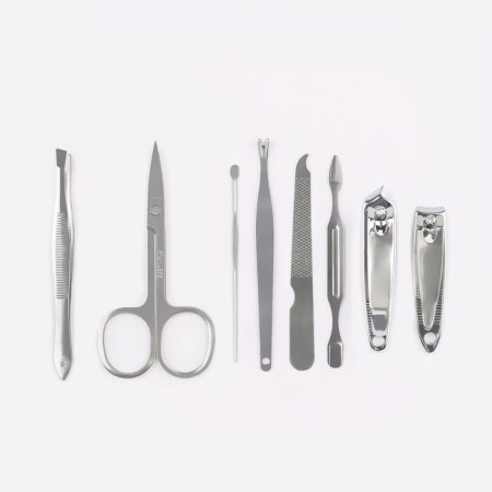 Manicure set "Flowers", 7 objects, in case, color mix-3