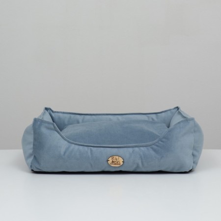 Lying, velor, 55 x 40 x 15 cm, blue-2