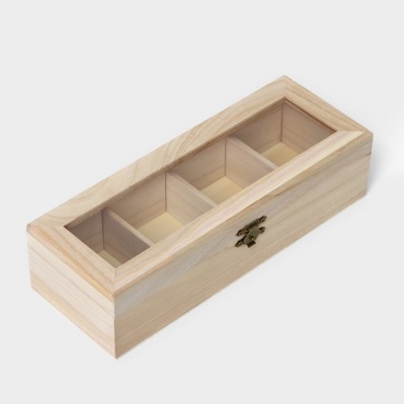 Box for storing tea bags "Ahmadabad", 4 cells, 25 × 10 × 6.5 cm-1