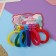 Hair Set "Sport" (6 rubber bands, 6 crabs) Rainbow, mix