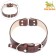 A collar with a base made of thermoplastic rubber with a paw embossing, 58 x 2.7 cm