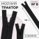 Lightning "Tractor", No. 8, connective, 2 runners, automatic locks, 120 cm, black color