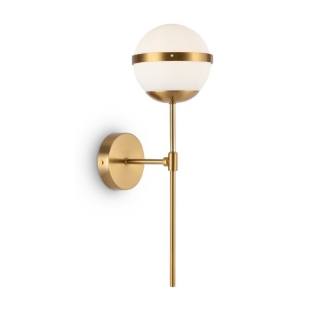 Wall lamp 60W, 1HE27, 42x13 cm, brass-4