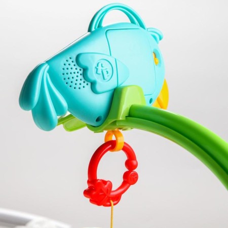 Mobile Musical "Tropical Forest. Parrot ", 3 games, on batteries, removable muses.-5