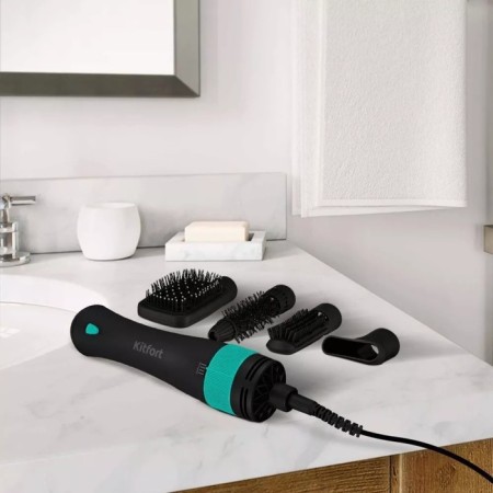 Fengage flash “4 in 1” KitFort KT-3236-2, 1000 watts, 2 speeds, 2 temperature conditions, black and turquoise color-1
