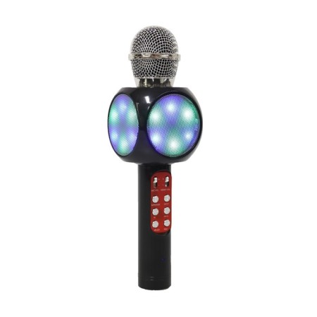 Microphone for karaoke Luazon LZZ-60, 1800 mAC, LED, black