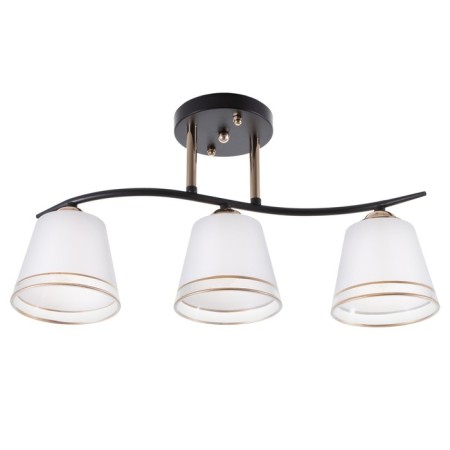Chandelier 2007/3 E27 60W gold+black 46x12x25 cm Bayerlux