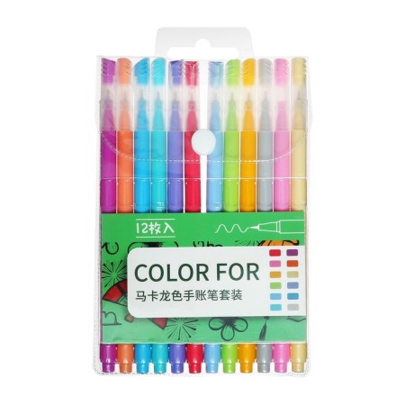 A set of professional markers "pastel", 12 colors, node 0.4 mm-6