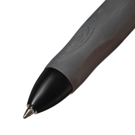 Automatic gel handle, Carioca "Oops Retractable" Knot 0.7 mm, ergonomic holder with double-tag double coating, black-4
