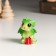 Souvenir Polystone "Dragon with big eyes with a Christmas tree/gift" mix 3.5x3x4.5 cm