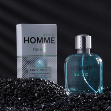Men's toilet water Homme Blanc 12, 100 ml (based on Lacost 12.12 BLANC)