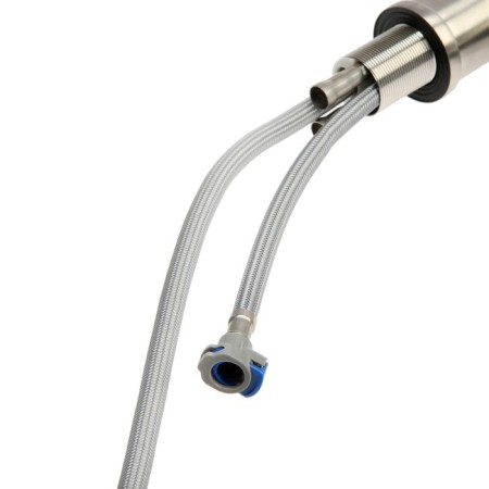 Kitchen mixer Zein Z2940, sliding spill, 2 modes, cartridge 35 mm, stainless steel, satin-9
