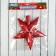 Tip "star ribbed radiance" 19.5x19.5 cm, red