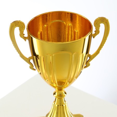 Cup 092, award figure, gold, plastic stand, 19.8 x 10.5 x 8 cm.-4