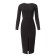 Women's dress Midy Mist, size 50, black color