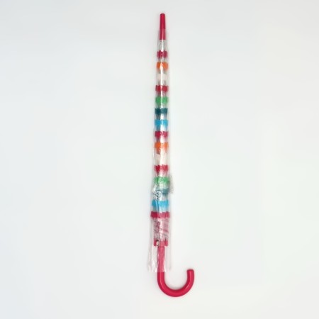 Umbrella - a semiautomatic “strip” cane, 8 spokes, r = 47 cm, multi -colored-3