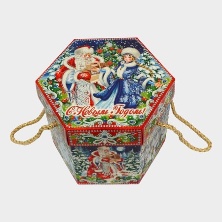 Gift box "on the rink" 18 x 18 x 14 cm-2