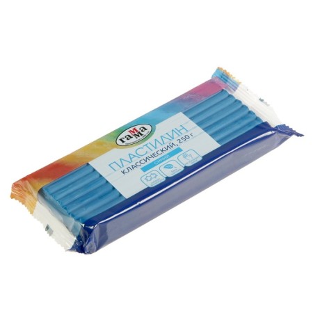 Plasticine 250 g, "gamma" classic, blue