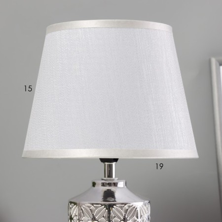 Table lamp "Daisy" E14 40W silver 20x20x31 cm-2