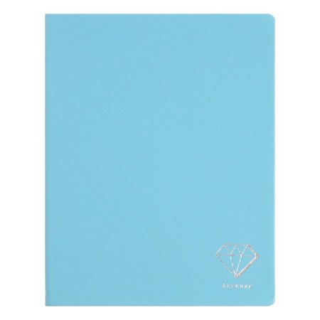 Diary Artificial leather 1-11 grade, 48 sheets, cage, hard cover, my choice. No. 9, foil embossing, rounded corners, lies, block 70g/m²
