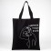 Shoper "silhouette" sparkles, without lightning, without lining, black color