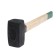 A sledgehammer forged scrap, 5 kg, wooden handle