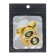 Set: Nipple - Orthodontic dummy with the holder "Dollar", with a cap, from 6 months, gold, rhinestones