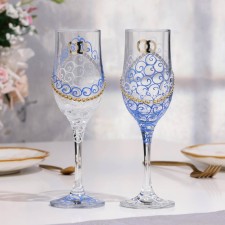 Set of wedding glasses 