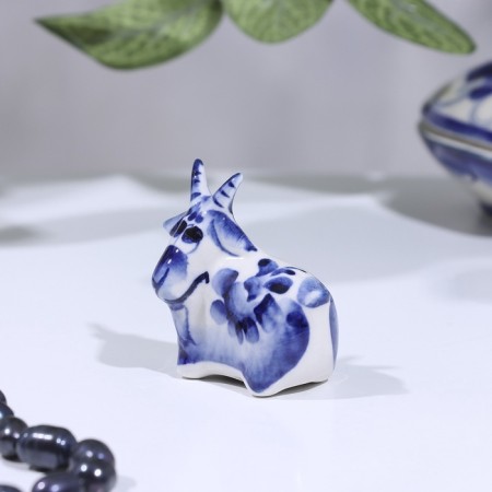 Souvenir "Goat", Small, Gzhel-1