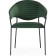 Chair on the metal frame Runso metal/velor, black/green 57x56x82 cm
