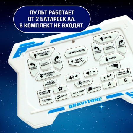 Robot Radio -controlled IQ Bot Gravitone, Russian voicing, red color-5