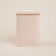 Sugar Bank "San Lorenzo", 10 × 13 cm, pink color, with a bamboo lid
